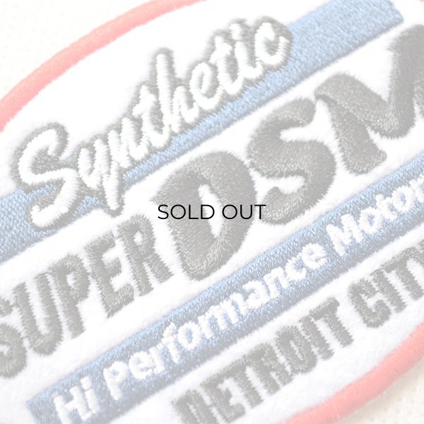 画像2: USAアドバタイジングワッペン SUPER DSM ホワイト&レッド (2)