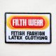 USAアドバタイジングワッペン FILTH WEAR ホワイト&ブラック