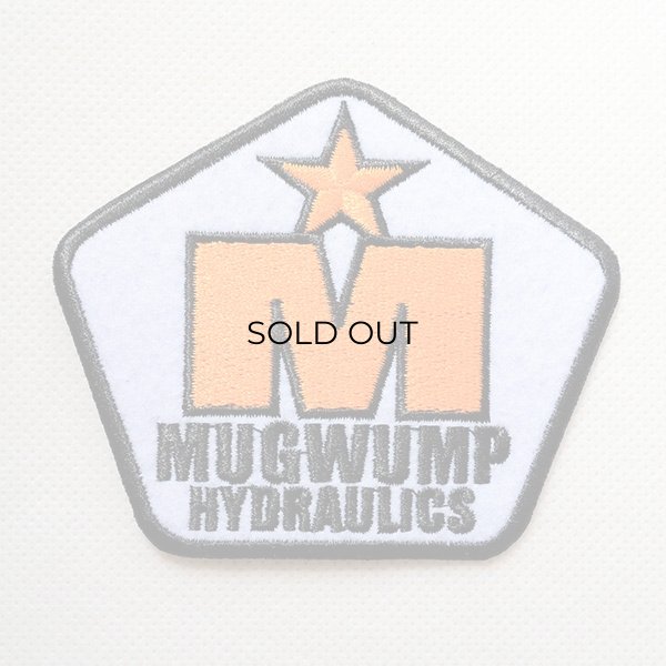 画像1: USAアドバタイジングワッペン MUGWUMP ホワイト&ブラック (1)