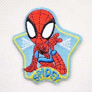SPIDERMAN スパイダーマン／フルジップ 長袖フリース（ブラック）／刺繍 MARVEL 「 スパイダーマン 」 プロテクターニューヨーク