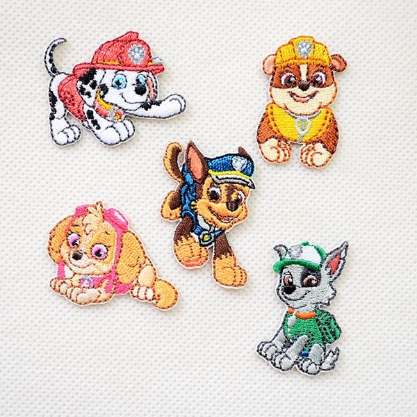 画像4: ワッペン ポーズ パウパトロール ロッキー ミニ アイロン シール おしゃれ 大人 T01Y2365 (4)