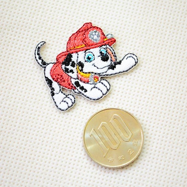 画像2: ワッペン ポーズ パウパトロール マーシャル ミニ アイロン シール おしゃれ 大人 T01Y2362 (2)