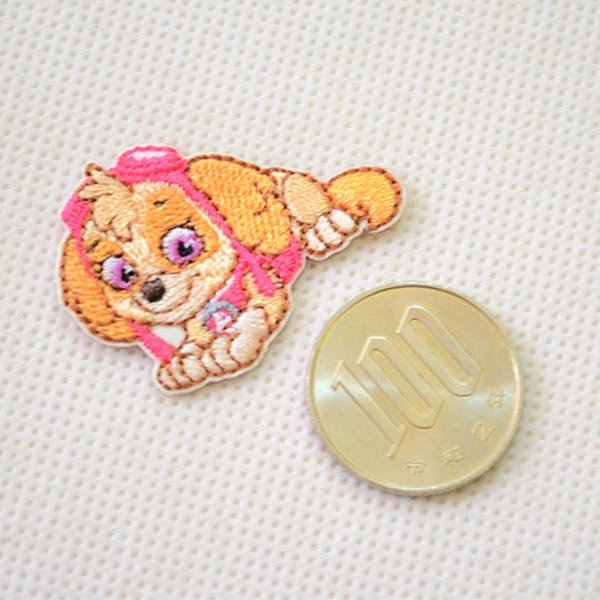 画像2: ワッペン ポーズ パウパトロール スカイ ミニ アイロン シール おしゃれ 大人 T01Y2364 (2)