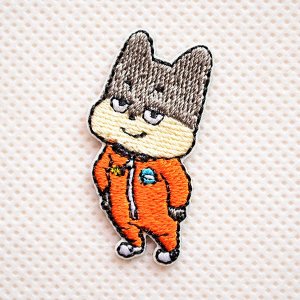 画像1: ミニワッペン 宇宙なんちゃらこてつくん ニコ