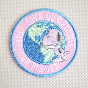 画像1: シールワッペン スヌーピー エコ SAVE OUR PLANET (S02Y2389)