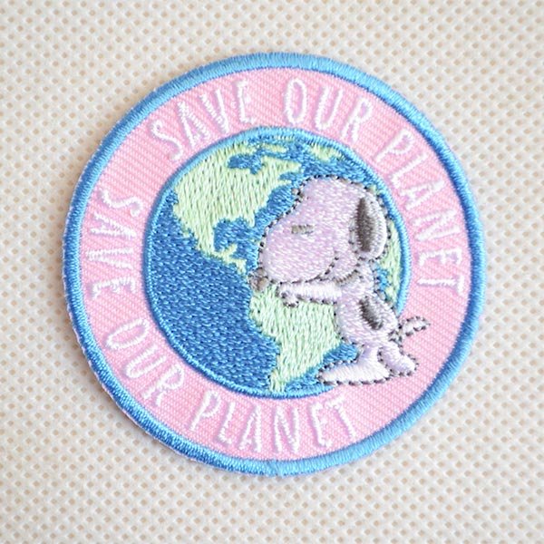 画像1: シールワッペン スヌーピー エコ SAVE OUR PLANET (S02Y2389) (1)