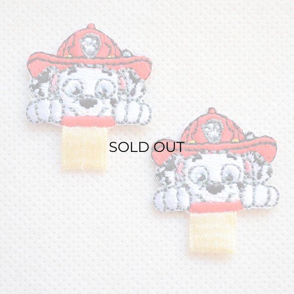 画像1: 名前 アイロン ワッペン ネームワッペン パウパトロール マーシャル ひらがな T01I2606 (1)