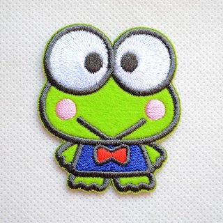 未開封 サンリオ ケロケロけろっぴ デニム風　アイロン　パッチ２枚入り 70726f647563742f32303231313232