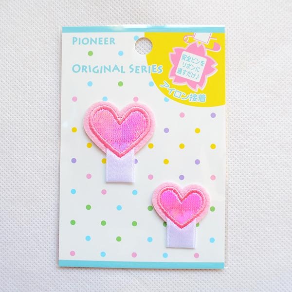 画像3: 名札つけアップリケ/ワッペン ハート (3)