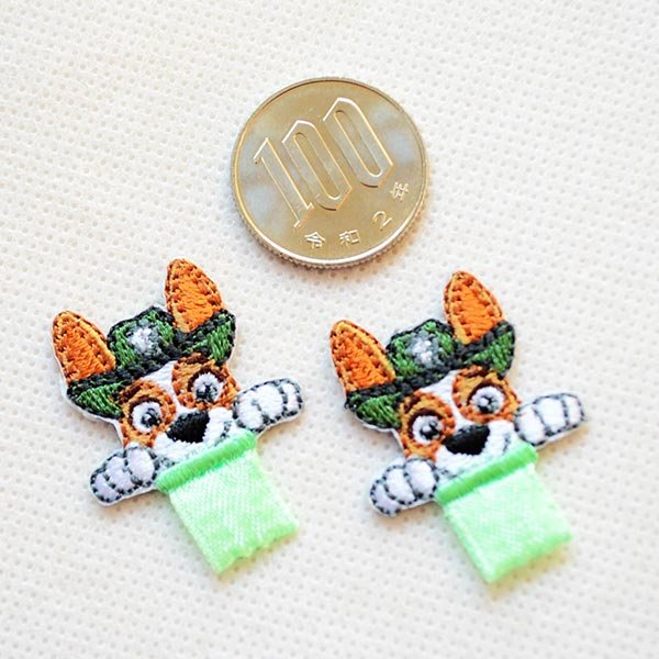 画像2: 名前 アイロン ワッペン ネームワッペン パウパトロール トラッカー ひらがな T01I2612 (2)