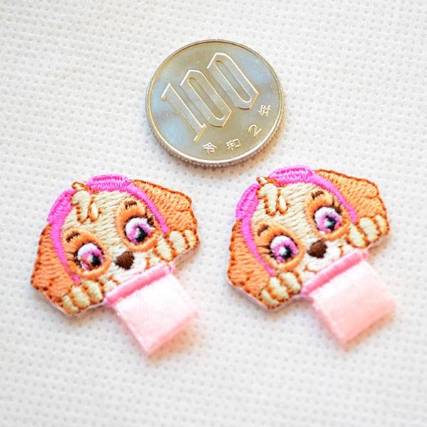 画像2: 名前 アイロン ワッペン ネームワッペン パウパトロール スカイ ひらがな T01I2610 (2)