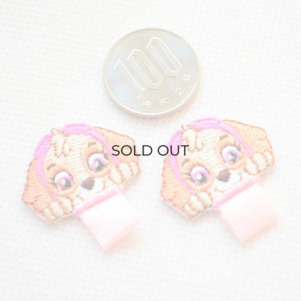 画像2: 名前 アイロン ワッペン ネームワッペン パウパトロール スカイ ひらがな T01I2610 (2)