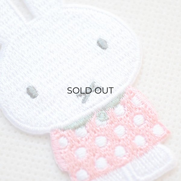 画像2: ワッペン ミッフィー ドット柄ワンピース(ピンク) (D02Y2464) (2)