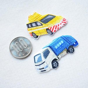 画像2: ワッペン トミカ 日産エルグランド道路パトロールカー トヨタダイナ清掃車(2枚組)