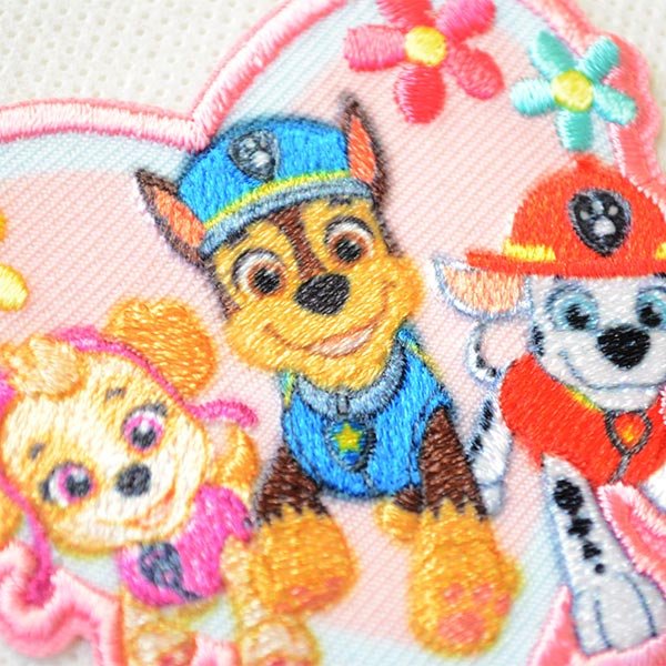 画像2: ワッペン パウパトロール ハート アイロン シール おしゃれ 大人 T01Y2369 (2)