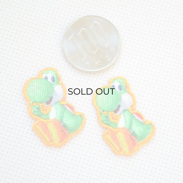 画像2: ミニワッペン スーパーマリオ ヨッシー(2枚組) (2)