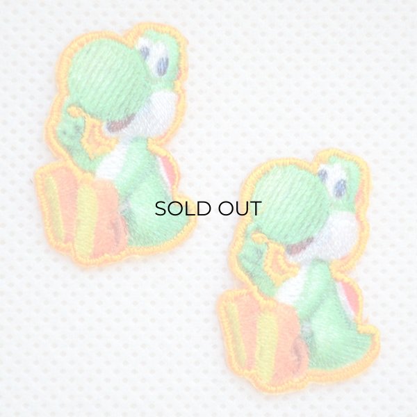 画像1: ミニワッペン スーパーマリオ ヨッシー(2枚組) (1)