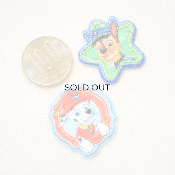 画像2: ワッペン パウパトロール マーシャル ＆ チェイス S アイロン シール おしゃれ 大人 T01Y2368 (2)