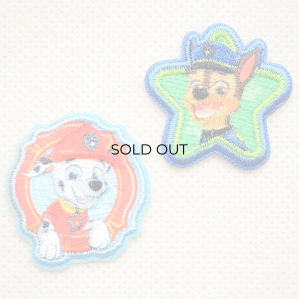 画像1: ワッペン パウパトロール マーシャル ＆ チェイス S アイロン シール おしゃれ 大人 T01Y2368 (1)