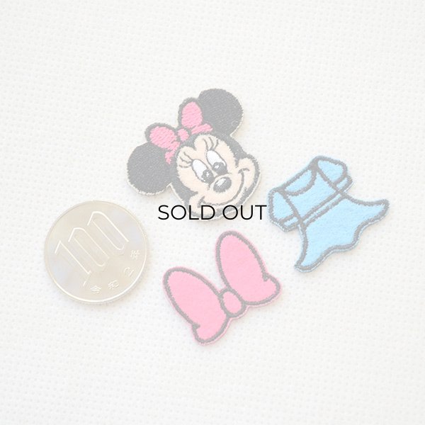 画像2: ワッペン ディズニー ミニーマウス(3枚組) (2)