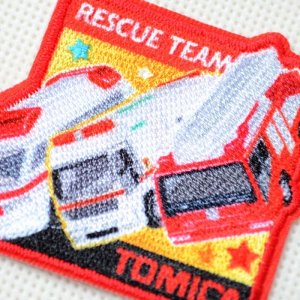 画像2: ワッペン トミカ トヨタ ハイメディック救急車 スーパーアンビュランス 日野はしご付消防車 モリタ・スーパージャイロラダー
