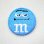 画像1: ミニワッペン M&M's エムアンドエムズ チョコレート(ブルー)(S) ラウンド (1)