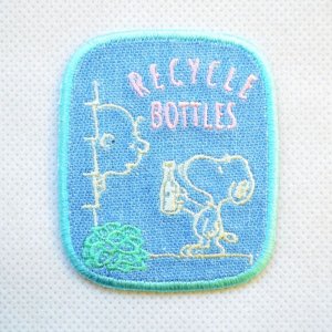 画像1: シールワッペン スヌーピー エコ RECYCLE BOTTLES (S02Y2387)