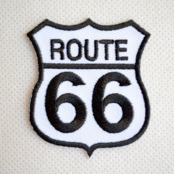 画像1: ミニワッペン Route66 ルート66(S) (1)