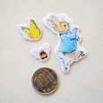 画像2: ワッペン ピーターラビット PETER RABBIT バタフライ(3枚組) (2)