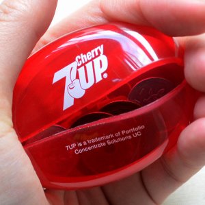 画像3: コインケース 7UP クリアレッド ラバー