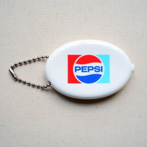 画像1: コインケース PEPSI ロゴ ホワイト ラバー