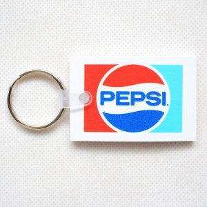 画像1: ラバーキーチェーン PEPSI ロゴ