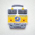 画像1: 鉄道/電車 トレインミニワッペン EF81 カシオペア (1)