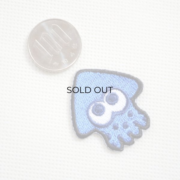 画像2: ワッペン スプラトゥーン2 ライトブルー イカ (2)