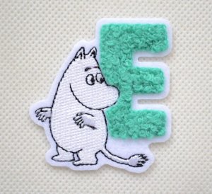 画像1: ワッペン ムーミン アルファベット(E)