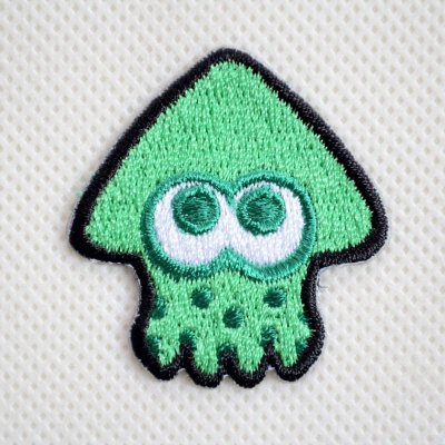 ワッペン スプラトゥーン2 ネオグリーン イカ | ワッペン