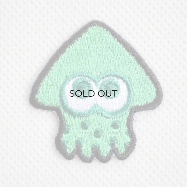 画像1: ワッペン スプラトゥーン2 ネオグリーン イカ (1)