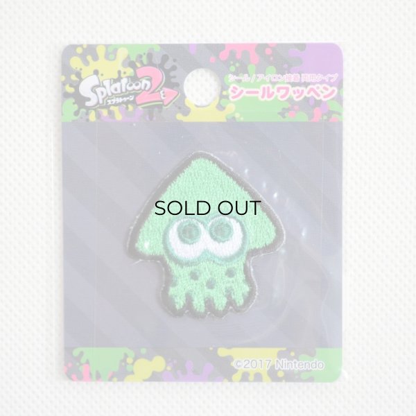 画像3: ワッペン スプラトゥーン2 ネオグリーン イカ (3)