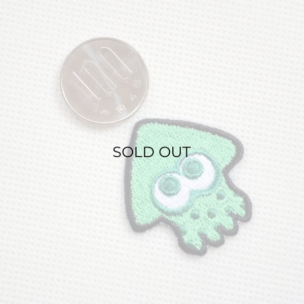 画像2: ワッペン スプラトゥーン2 ネオグリーン イカ (2)