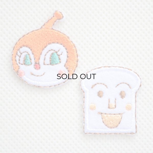 画像1: ミニワッペン それいけアンパンマン ドキンちゃん しょくぱんまん(2枚組) (1)