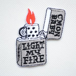 画像1: ワッペン LIGHT MY FIRE ライター