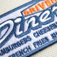 画像2: USAアドバタイジングワッペン Diner DRIVE IN ホワイト&ブルー (2)