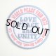 USAアドバタイジングワッペン LOVE PEACE and UNITY ホワイト&ブルー