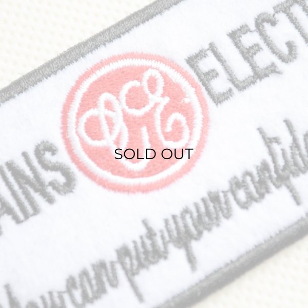 画像2: USAアドバタイジングワッペン CHAINS ELECTRIC ブラック＆ホワイト (2)