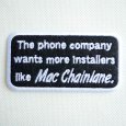画像1: USAアドバタイジングワッペン Mac chainlane ブラック&ホワイト (1)