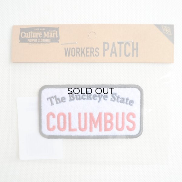 画像3: USAアドバタイジングワッペン COLUMBUS ブラック&ホワイト (3)