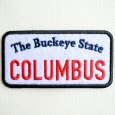 画像1: USAアドバタイジングワッペン COLUMBUS ブラック＆ホワイト (1)