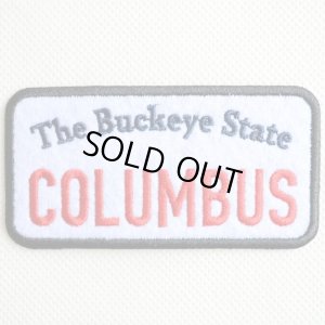 画像1: USAアドバタイジングワッペン COLUMBUS ブラック＆ホワイト