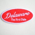 画像1: USAアドバタイジングワッペン Delaware レッド＆ホワイト (1)