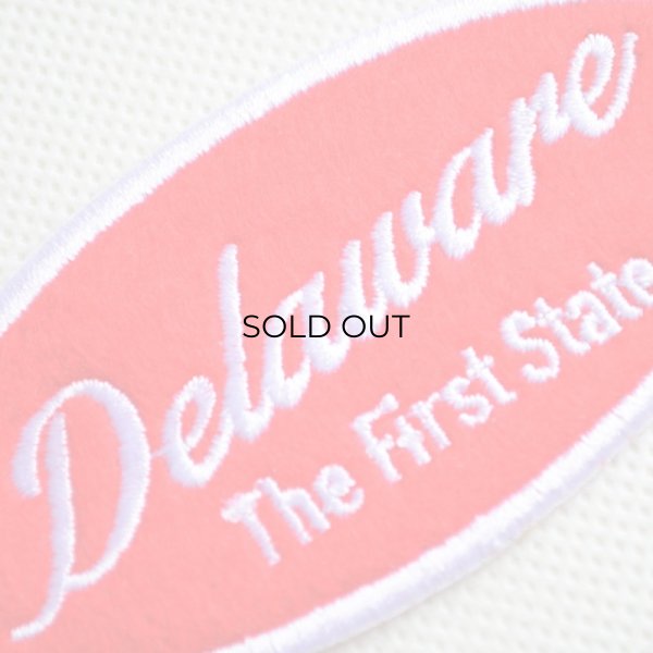 画像2: USAアドバタイジングワッペン Delaware レッド＆ホワイト (2)